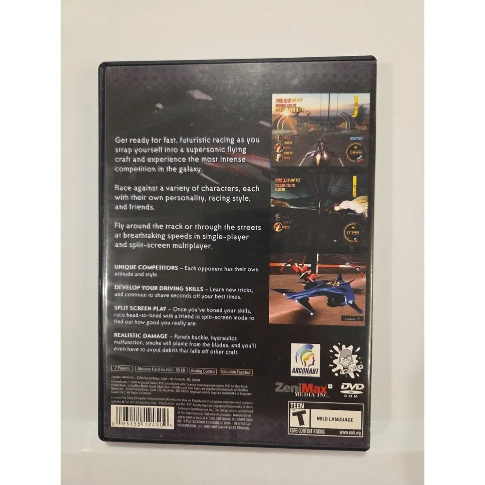 Power Drome (Sony Playstation 2, PS2 2004) Complete W/ Manual And Tested